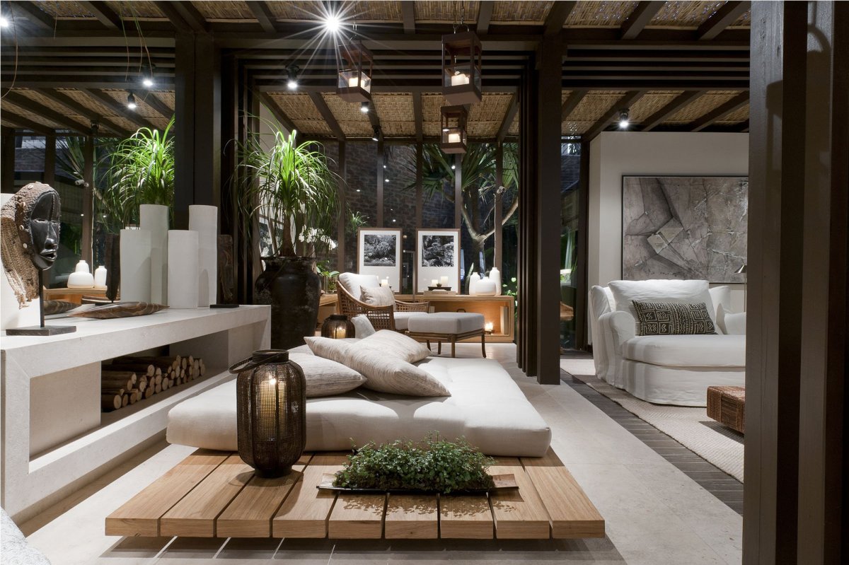 Гостиная в балийском стиле