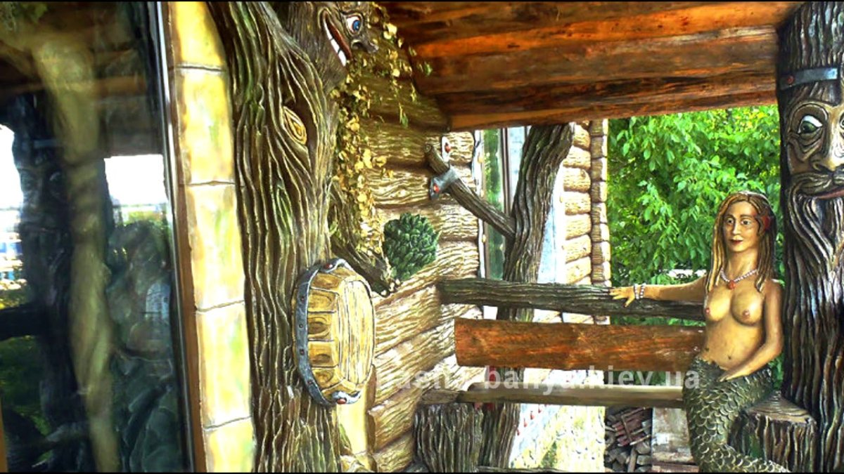 Парилка из бревна без отделки