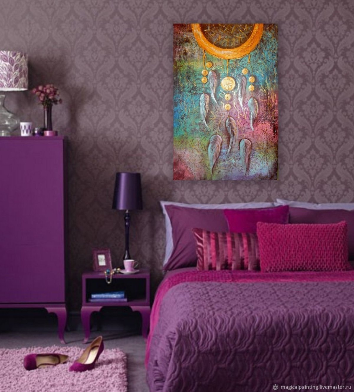 Сиреневая комната для подростка