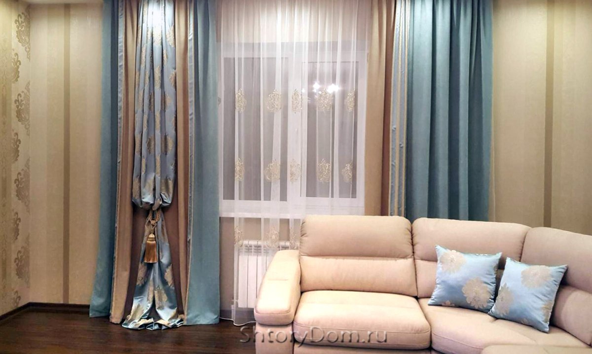 Современные занавески и шторы для гостиной
