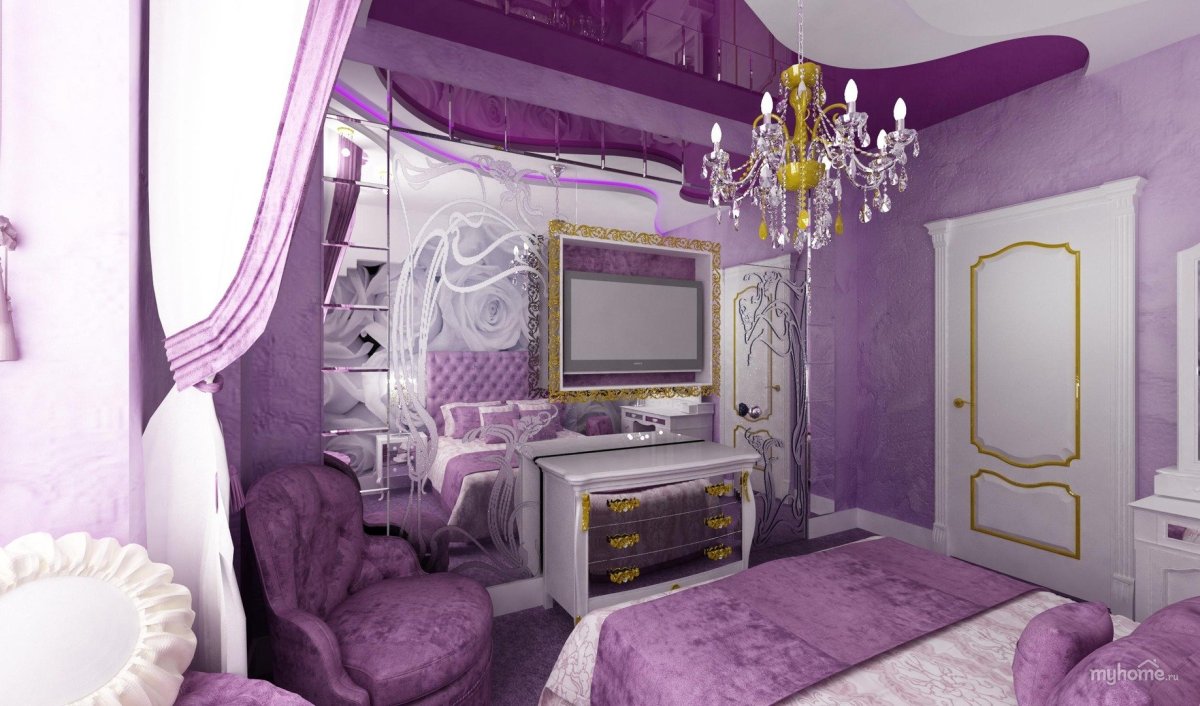 Мудборд в сиреневых тонах