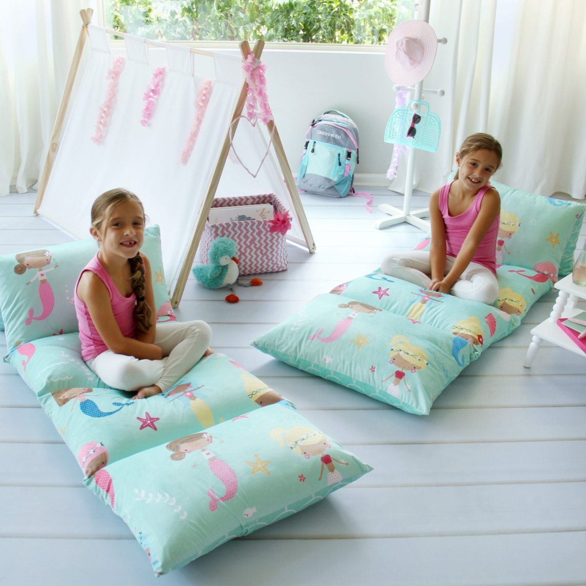 Матрас из подушек для детей