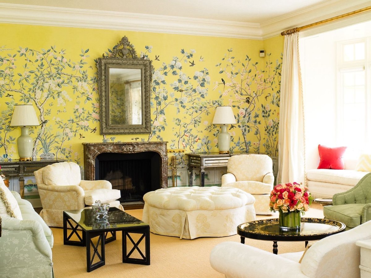 Обои гостиная