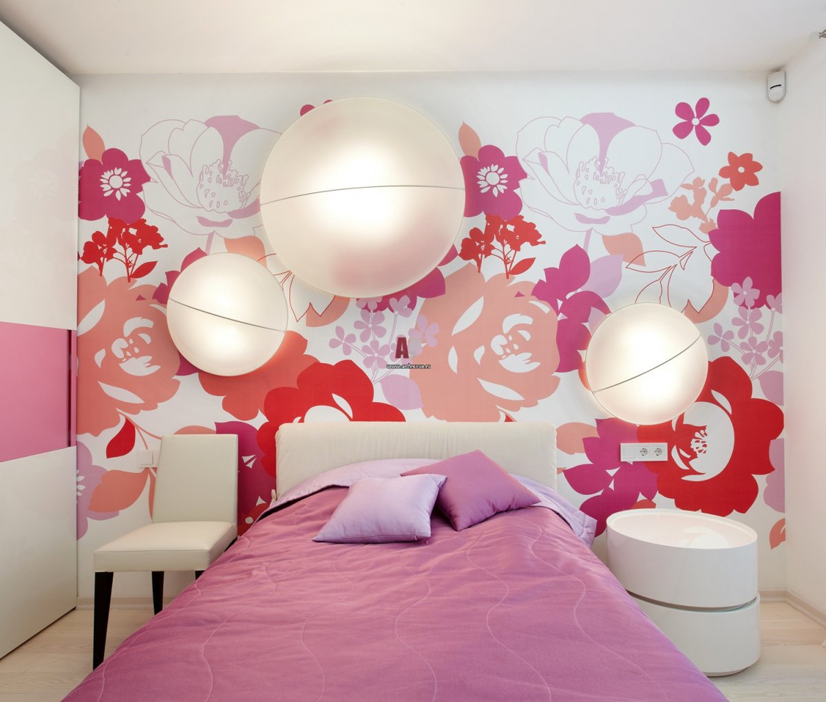 Крашеные стены в детской