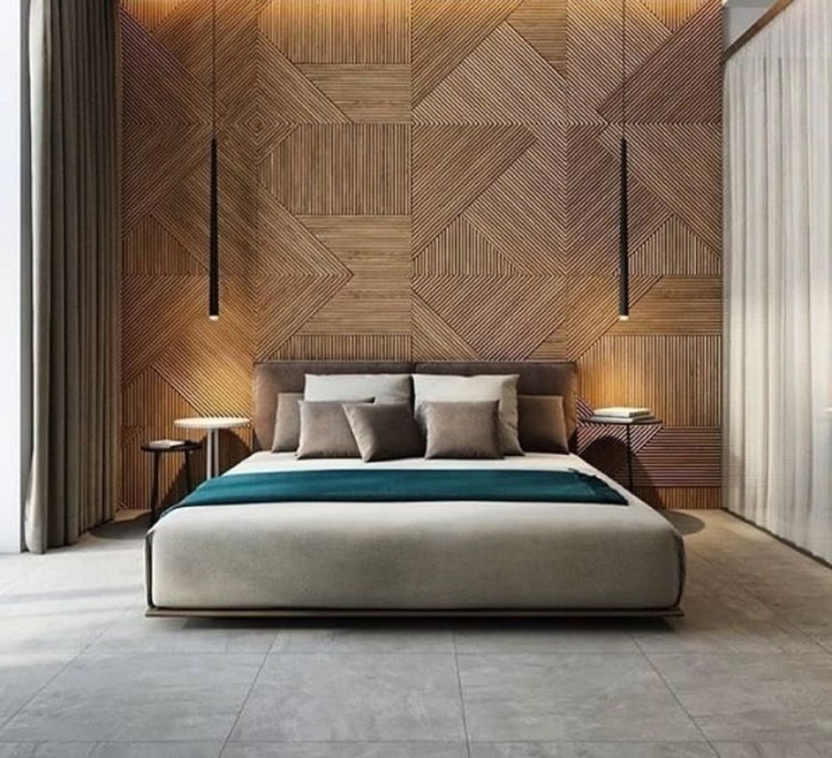 Отделка стен деревянными рейками