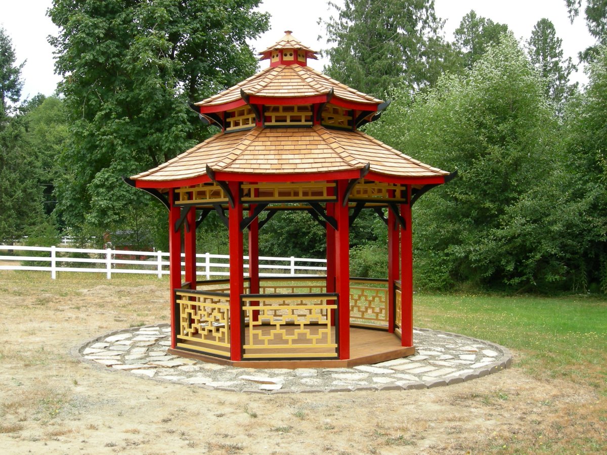 Круглая беседка