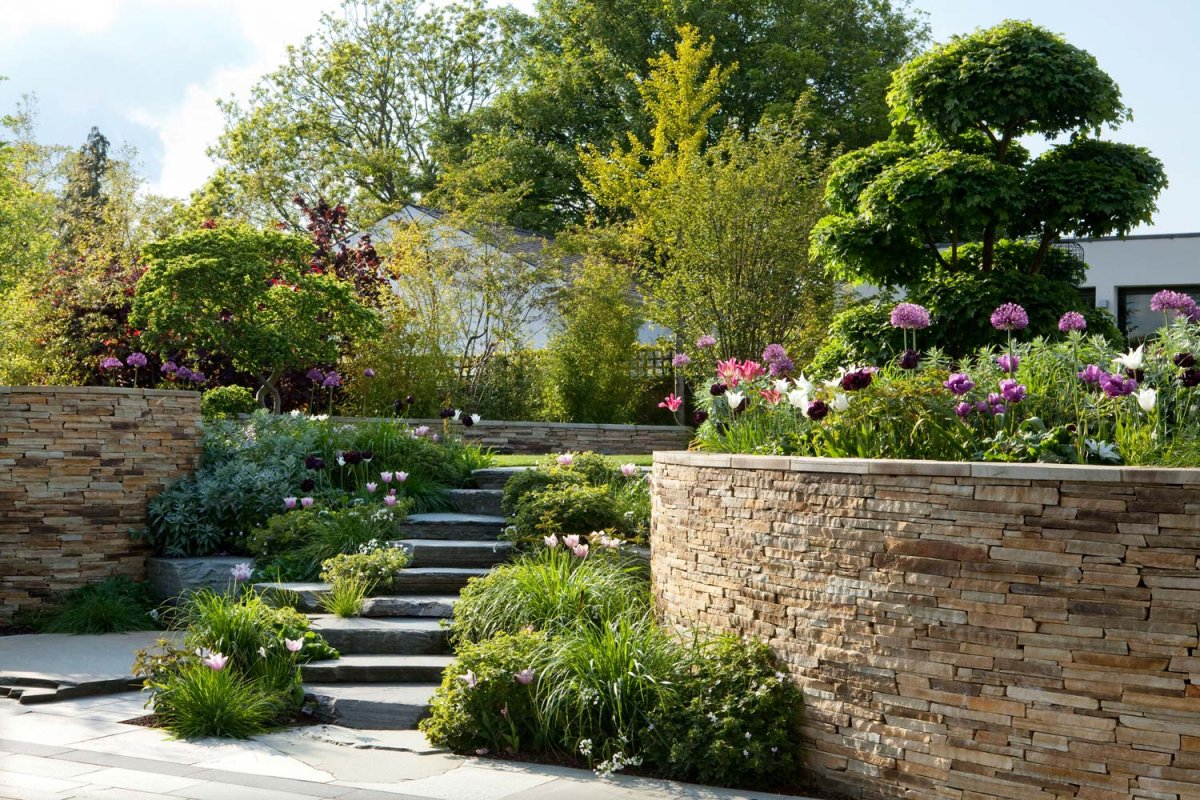 Ландшафт Голландия подпорная стенка