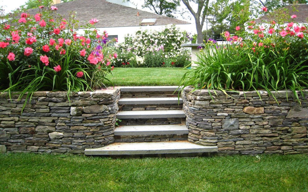 Подпорные стенки террасирование