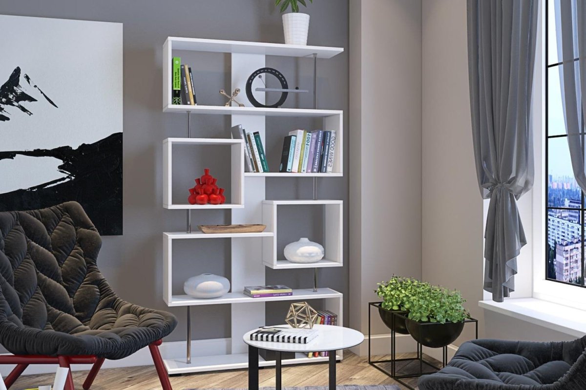 Стеллажи в гостиную современные