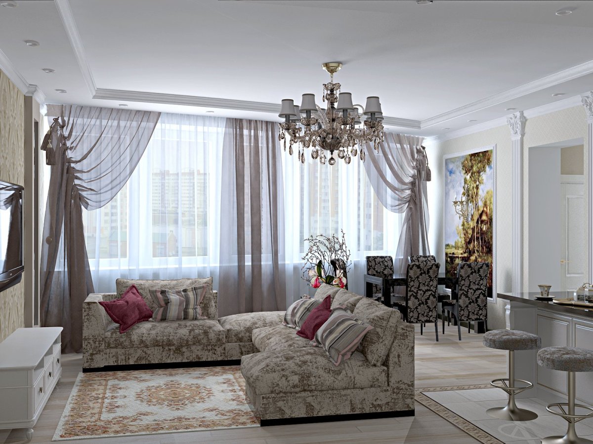 Шторы в стиле Неоклассика