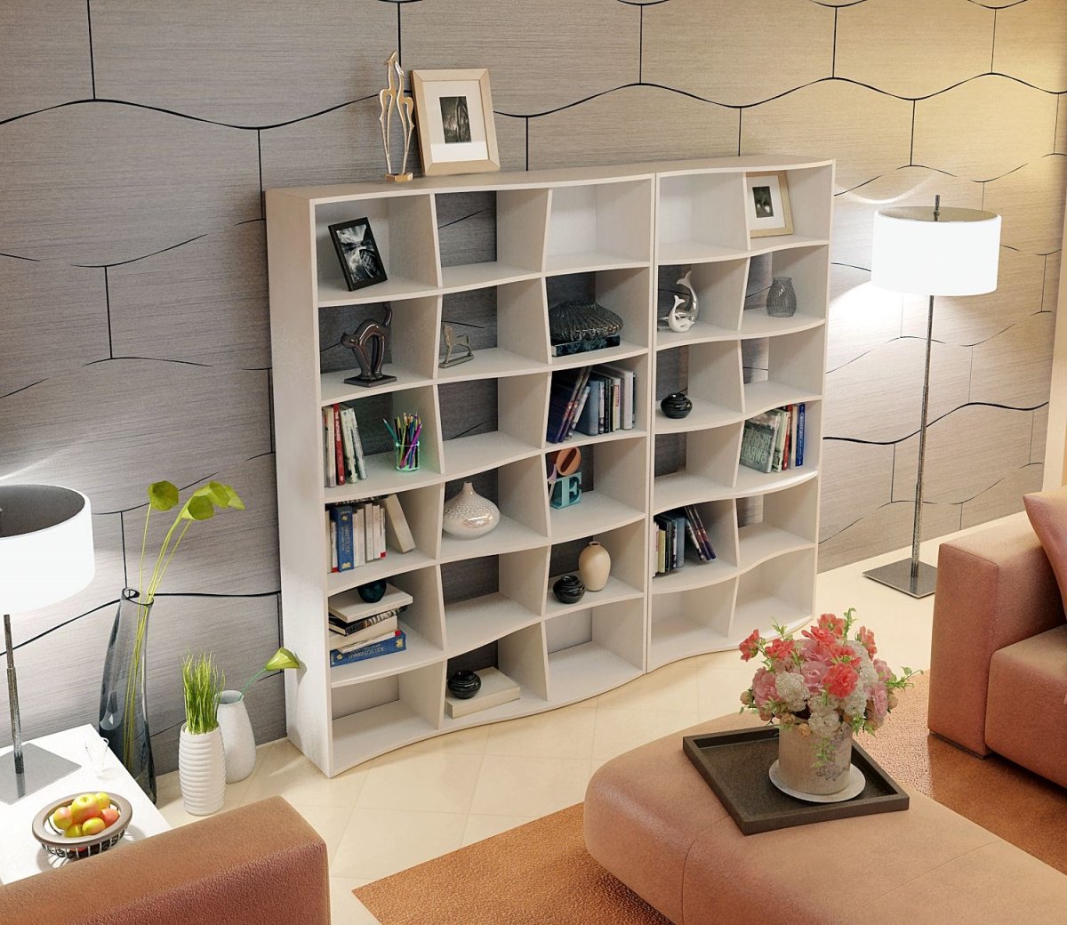 Перегородка-стеллаж хофф