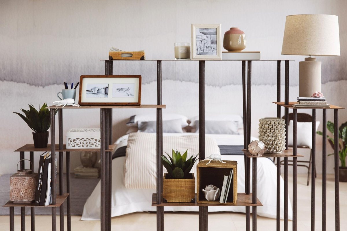 Арка стеллаж в комнату