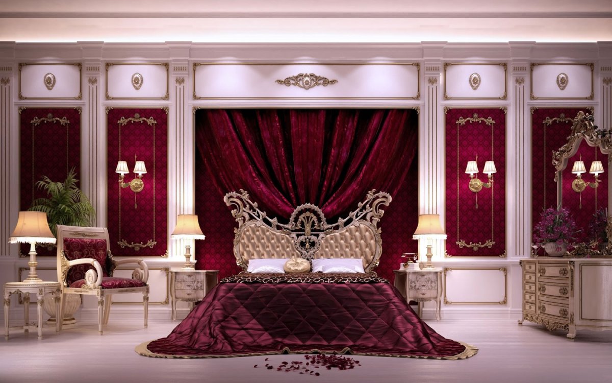 Спальня в Красном стиле в Дворце
