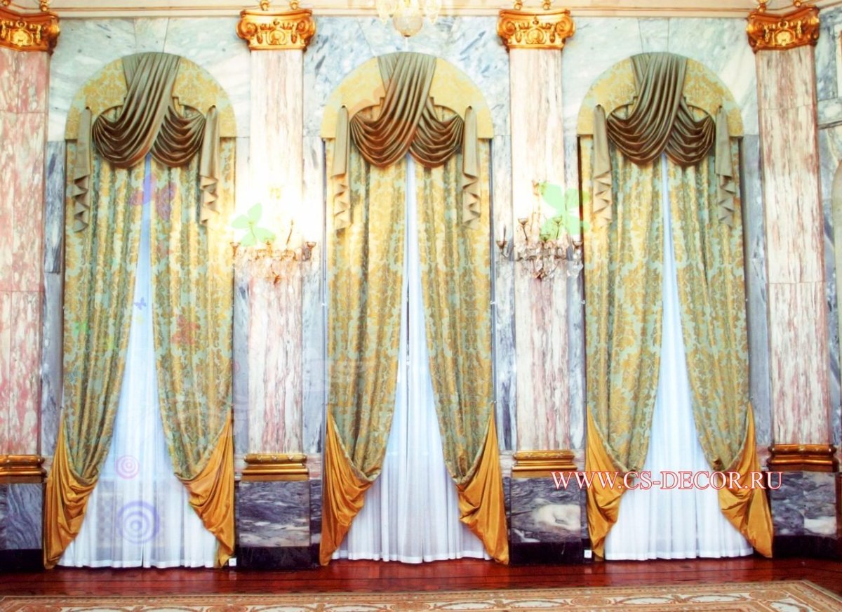 Шторы для высоких арочных окон