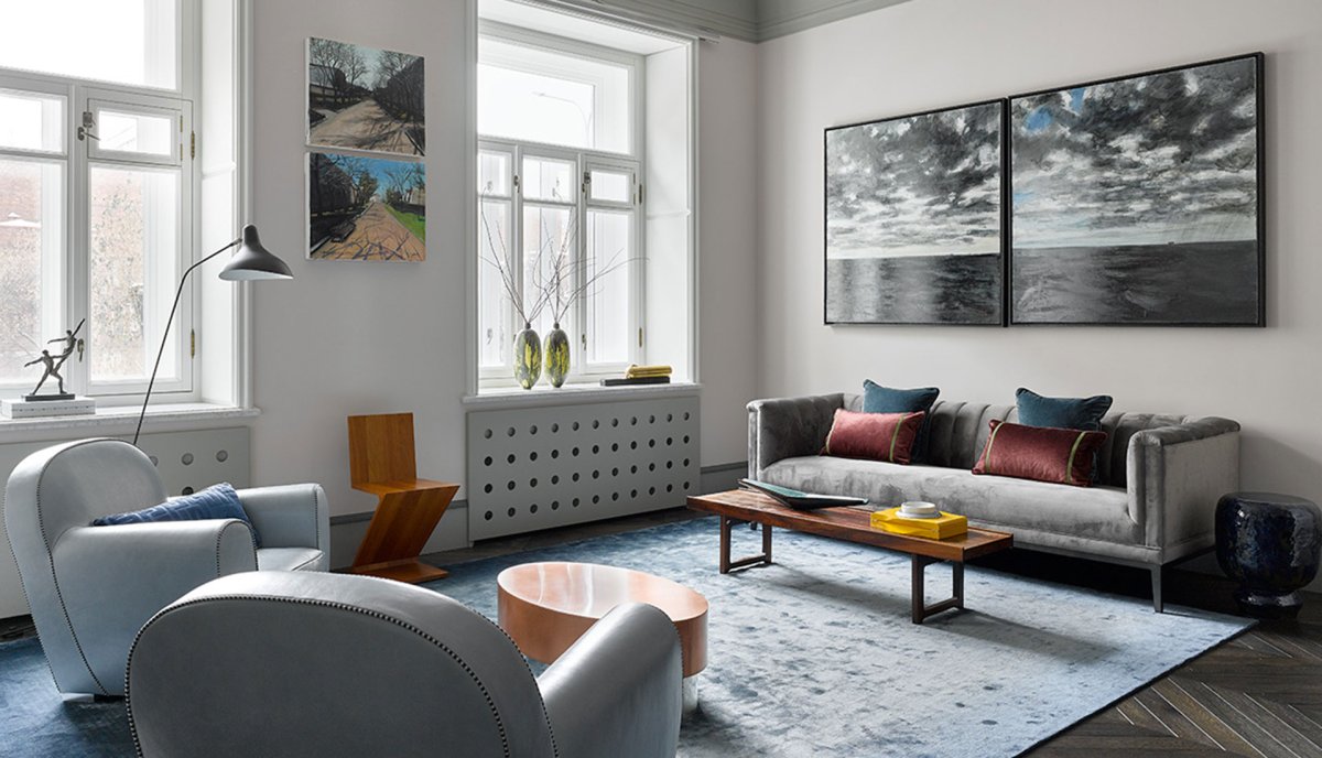 Американские интерьеры в серых тонах