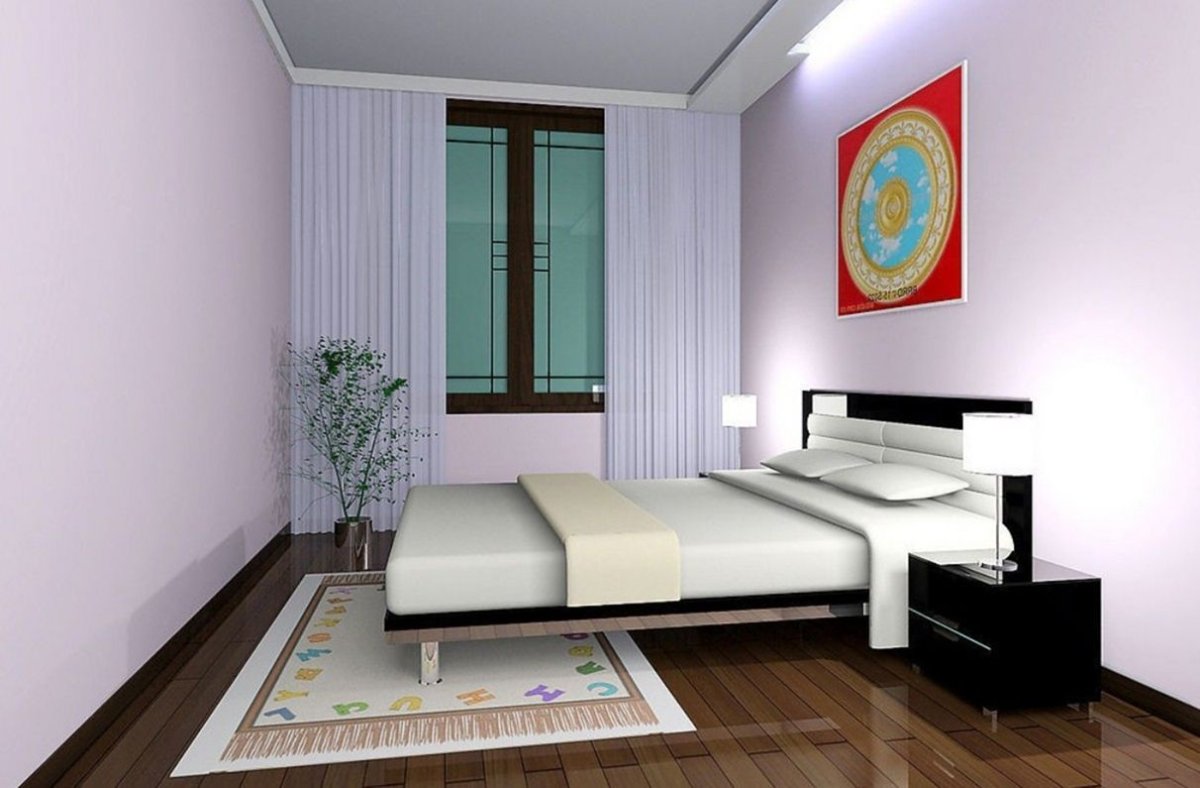 Корейский интерьер спальни