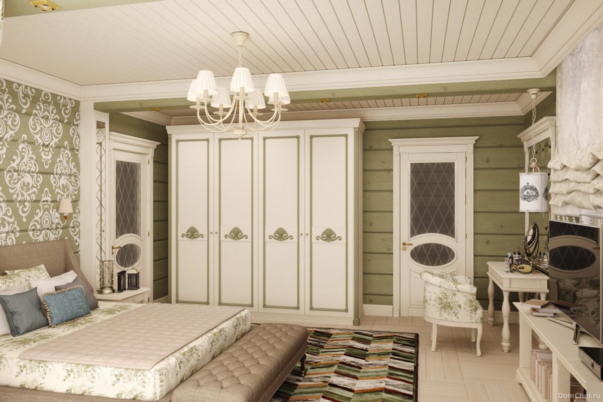 Маленькая спальня в деревенском стиле