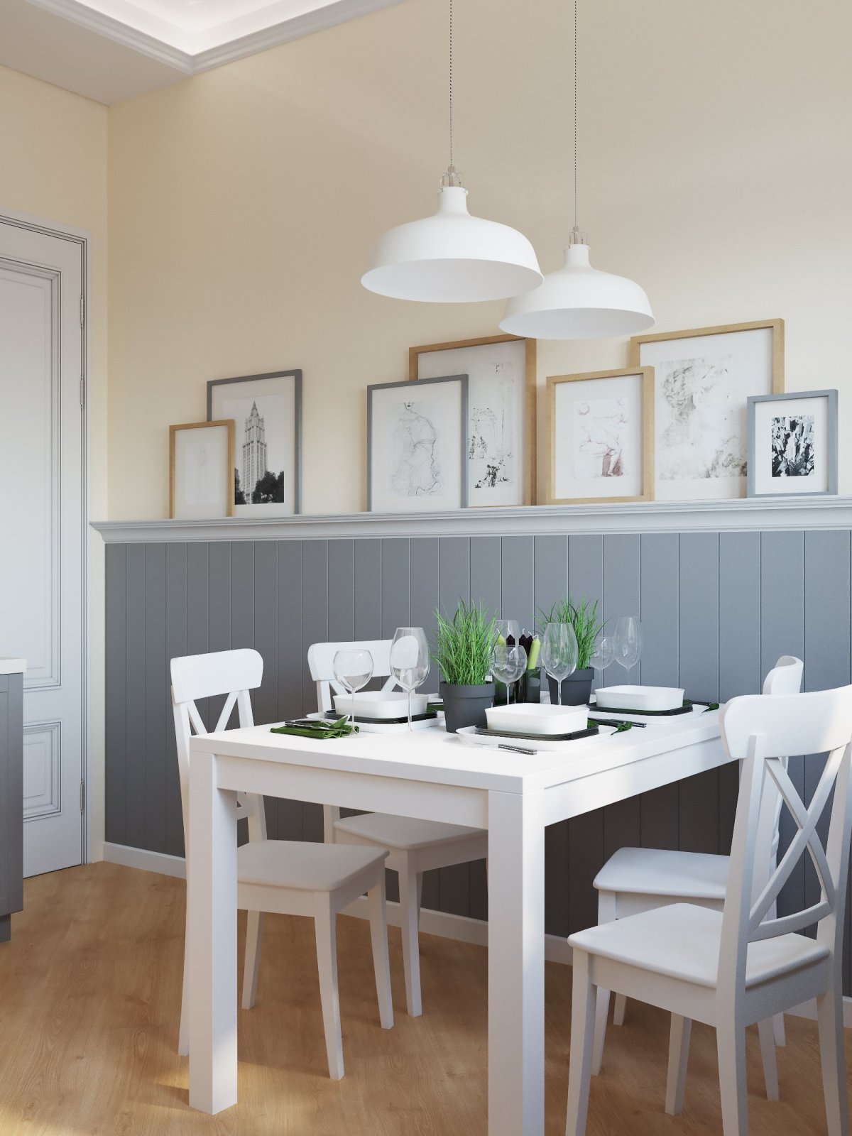 Стол в стиле Сканди