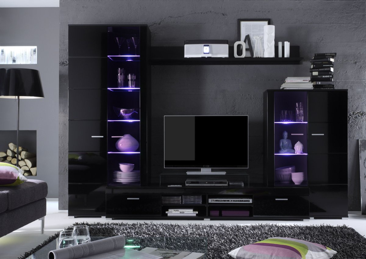 Модульная стенка с подсветкой