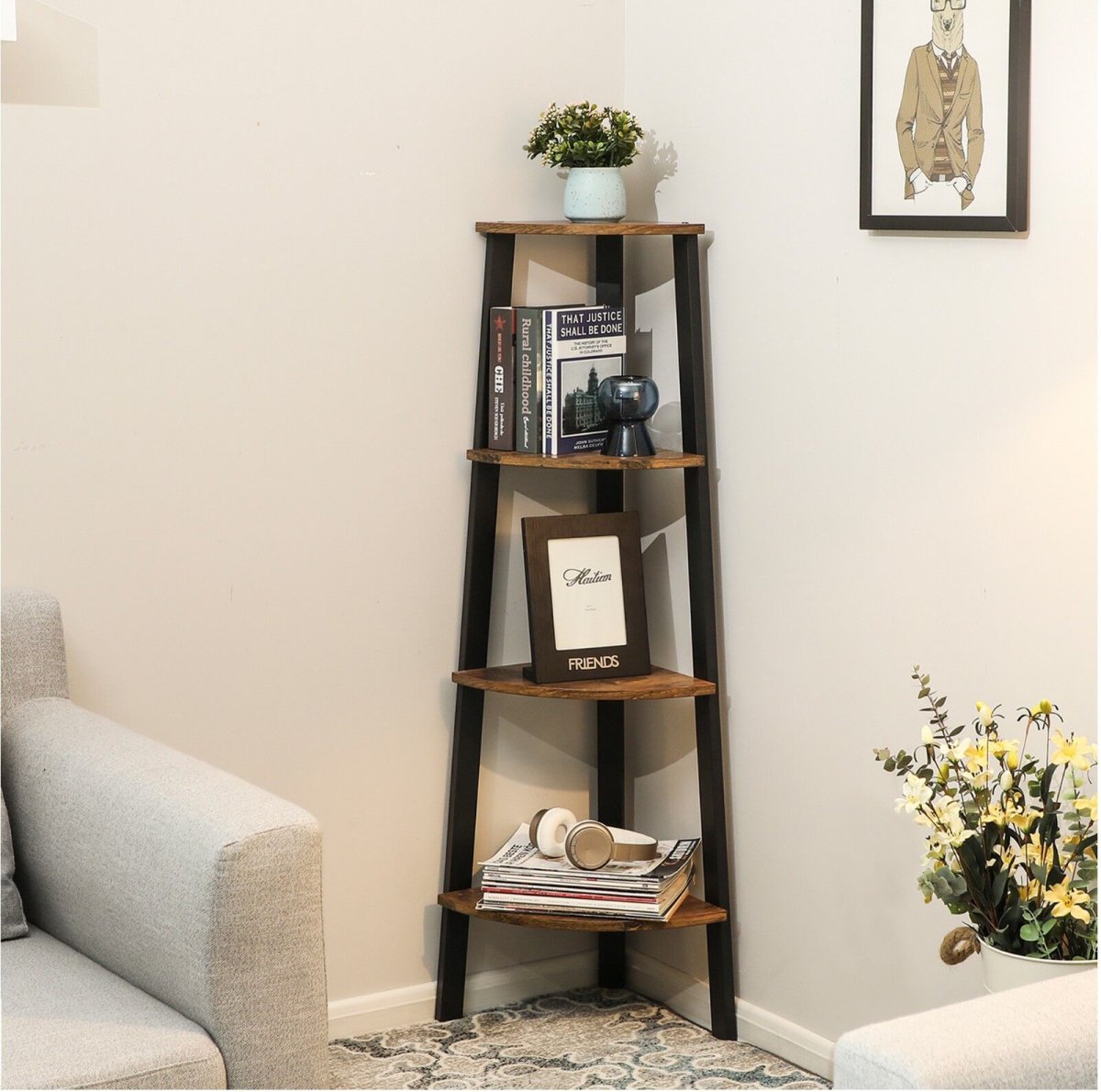 Угловой стеллаж икеа белый