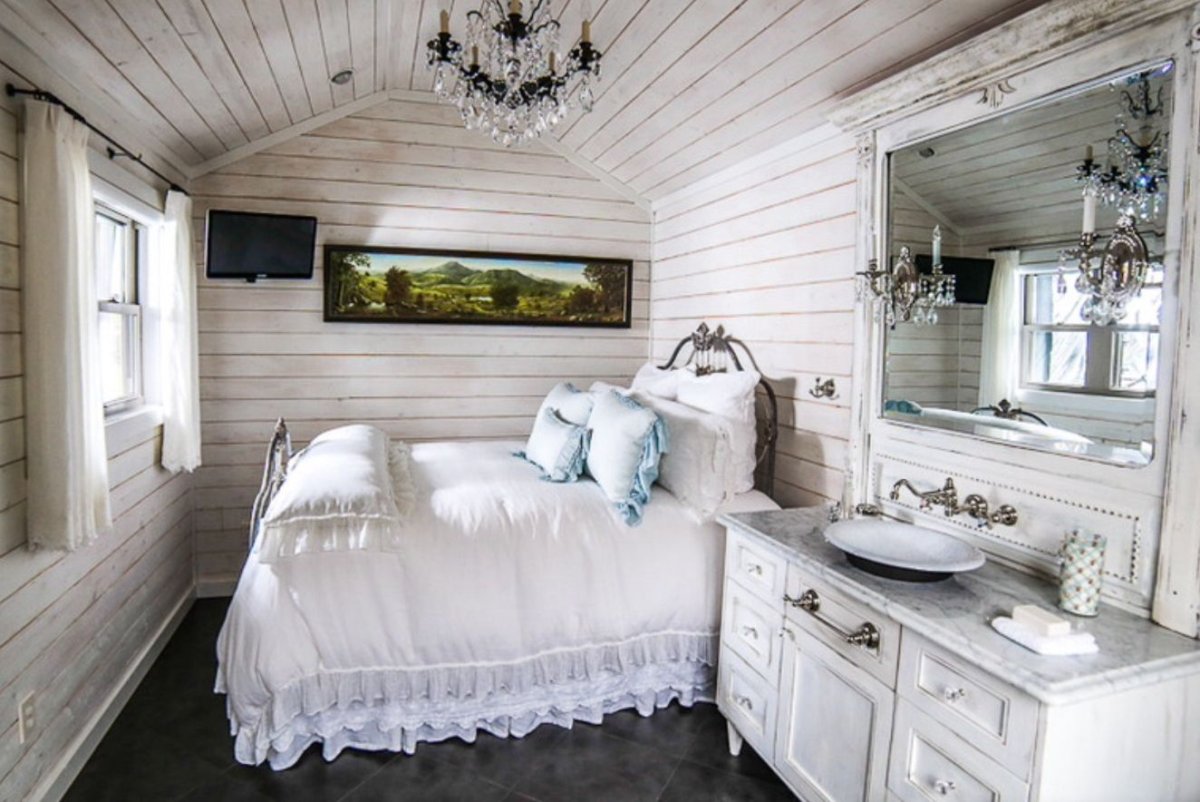 Вагонка в интерьере шебби-Шик