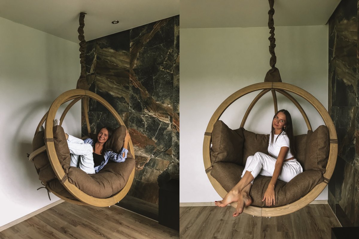 Качели в интерьере квартиры