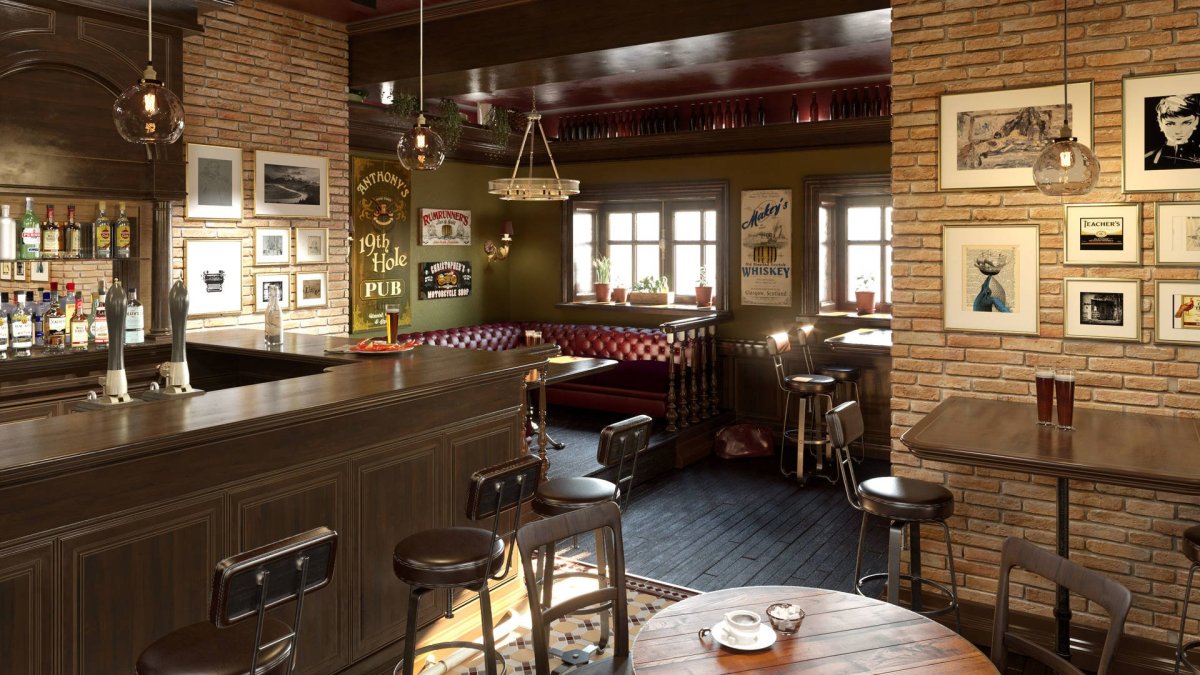 Irish pub интерьер