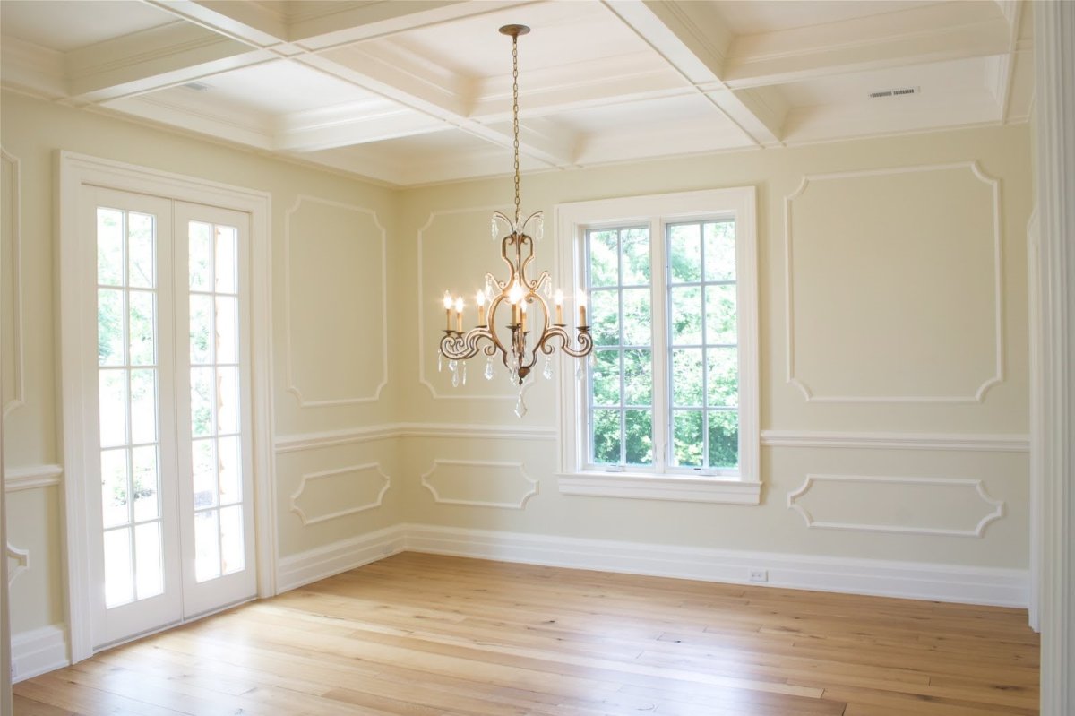 Белые деревянные панели для стен