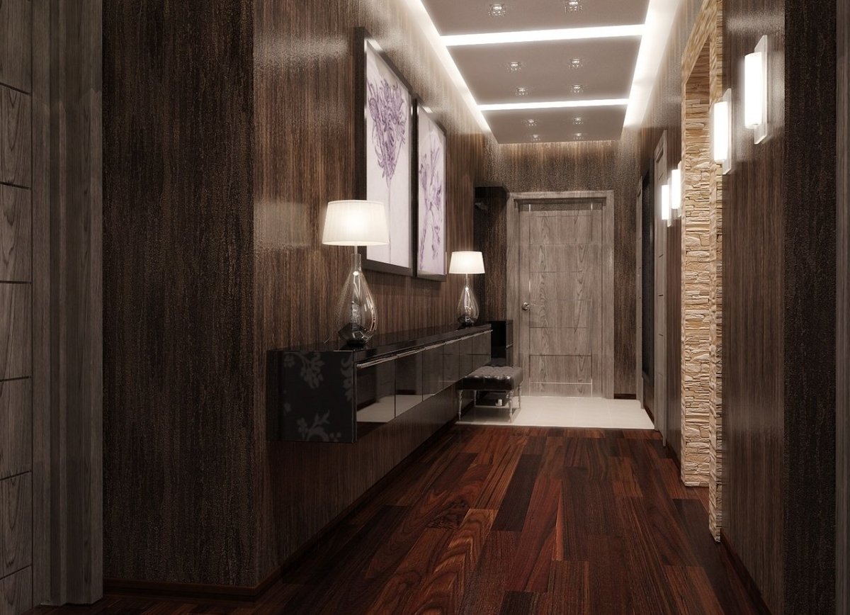 Отделка планкен лиственница интерьер