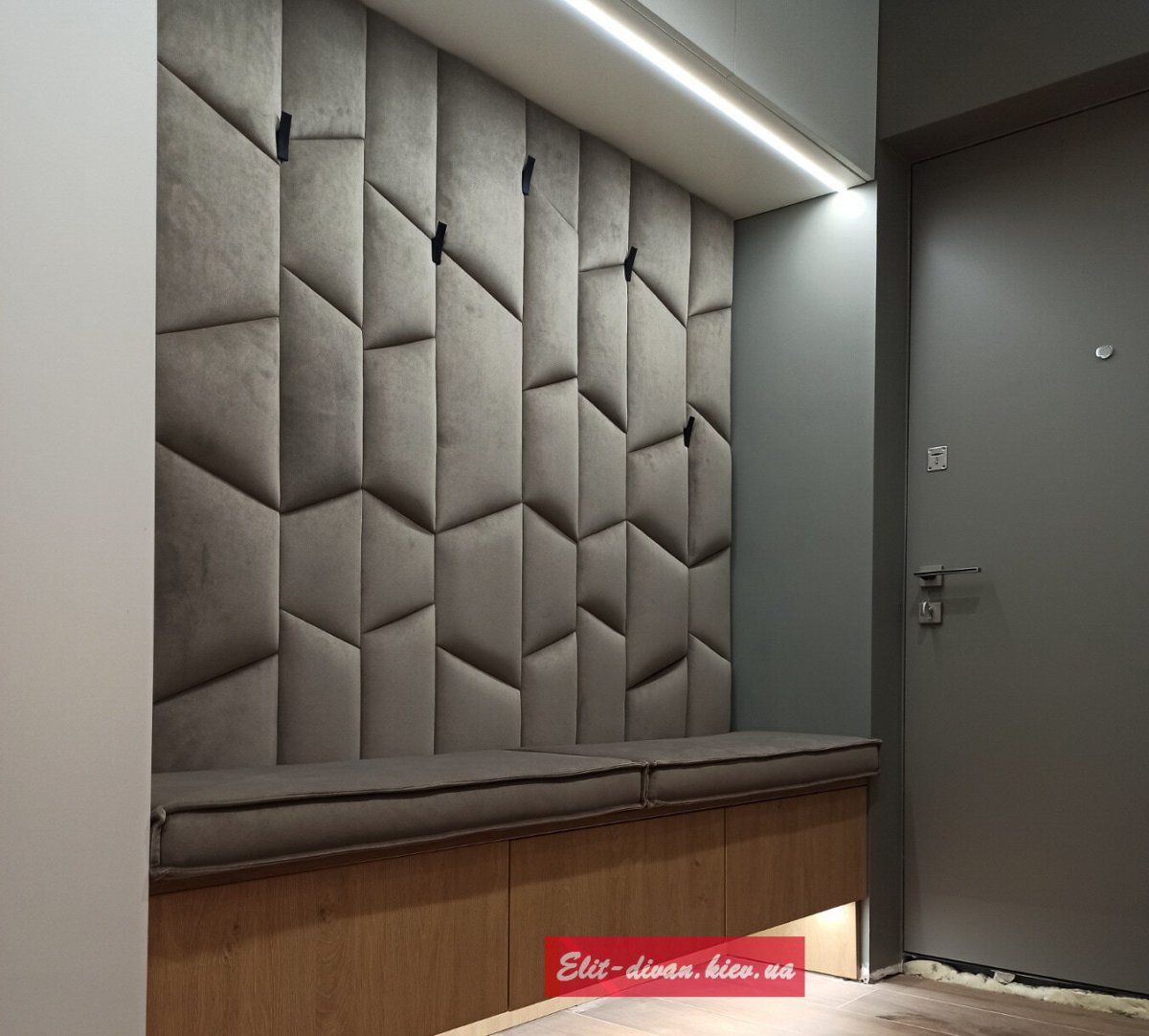 Мягкие стеновые панели каретная стяжка