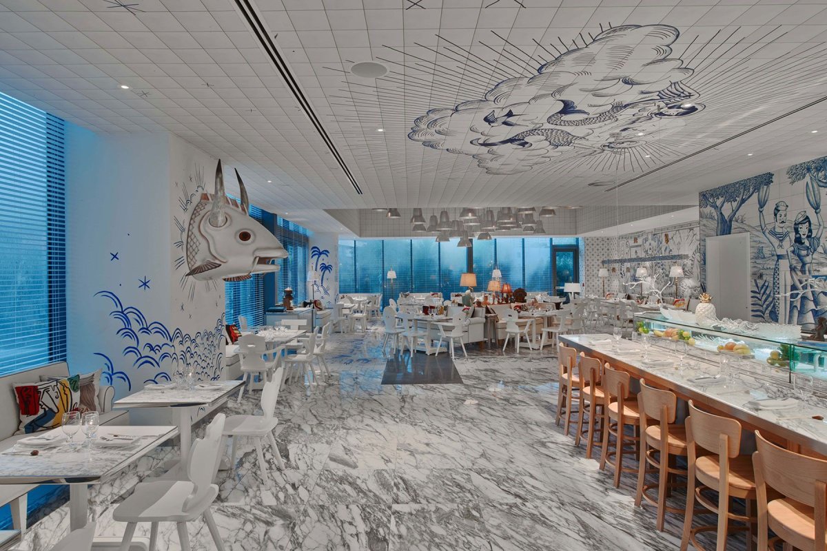 Ресторан морепродуктов интерьер