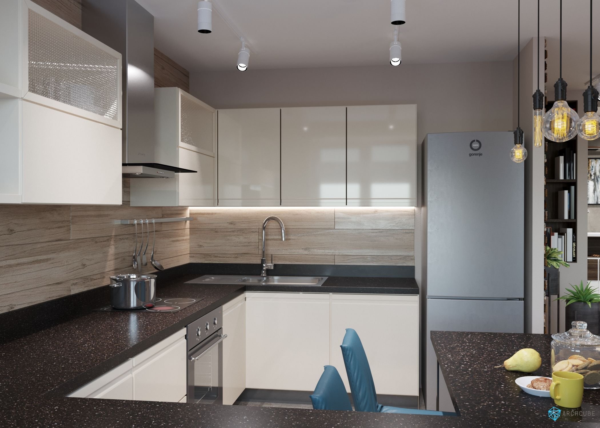 Интерьер кухни в панельном доме для трехкомнатной квартиры (71 фото) - красивые картинки и HD фото