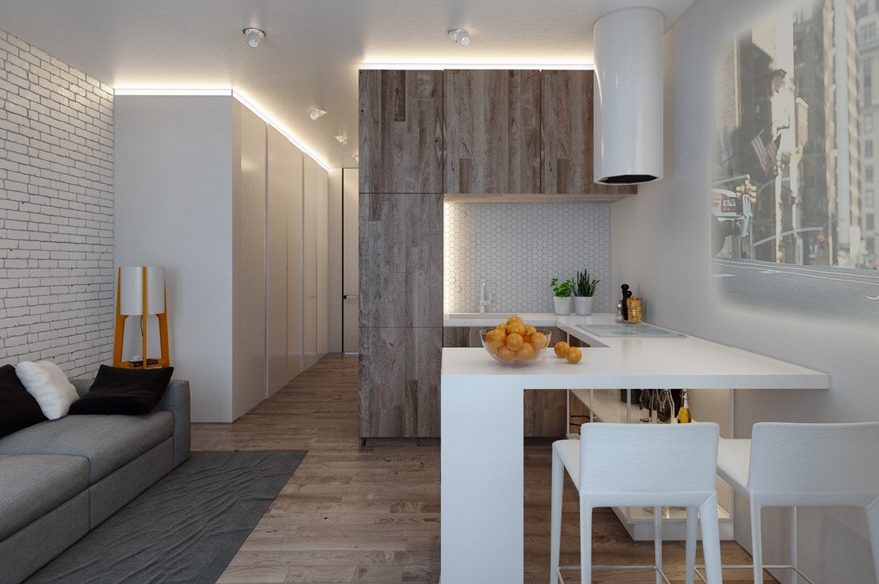 Интерьер вашей мечты: стильный и уютный дизайн квартиры-студии — INMYROOM