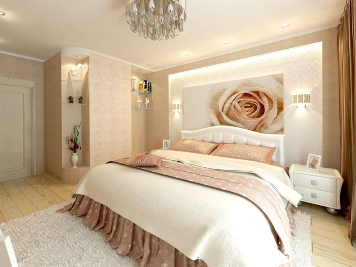 Спальня в персиковом цвете: как правильно оформить интерьер