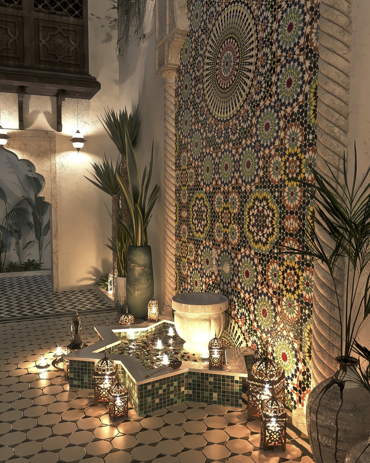 интерьер из марокко