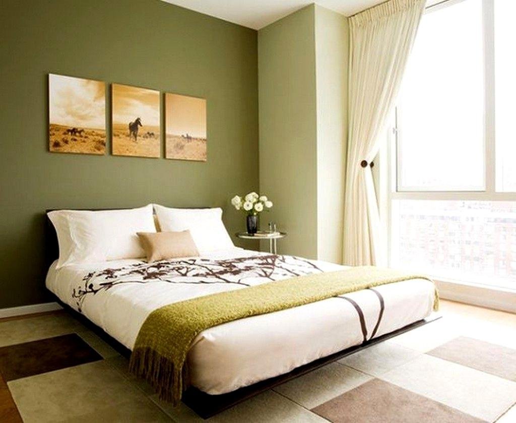 Спальня в оливковом цвете дизайн