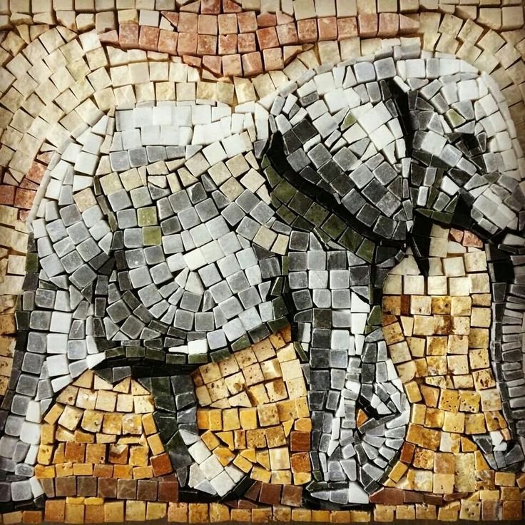 Керамическая плитка слоны
