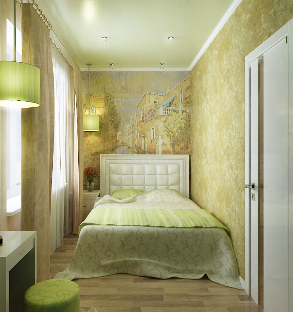 Дизайн спальни в хрущевке: 60 фото, идеи интерьеров