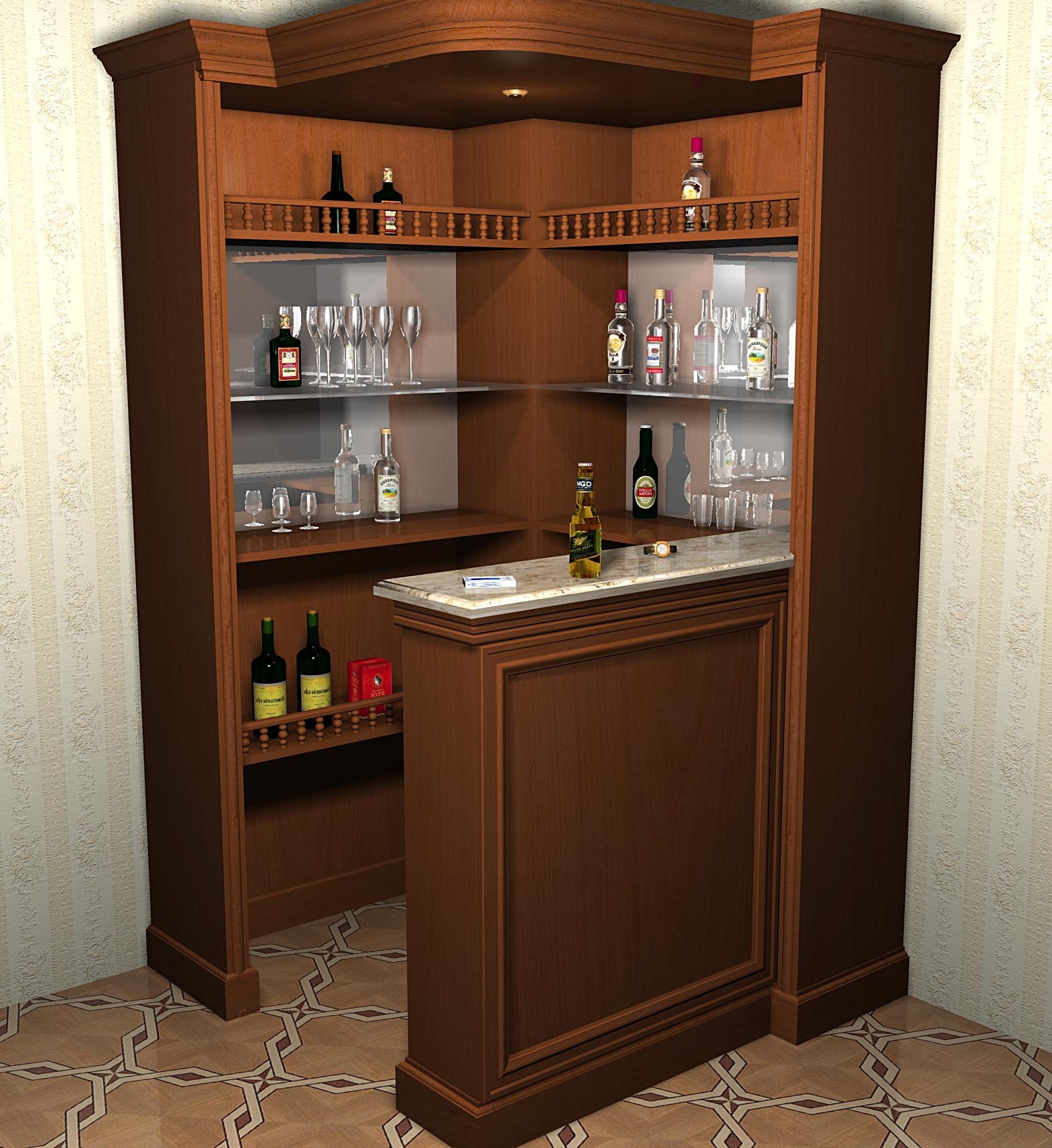 барный шкаф для квартиры