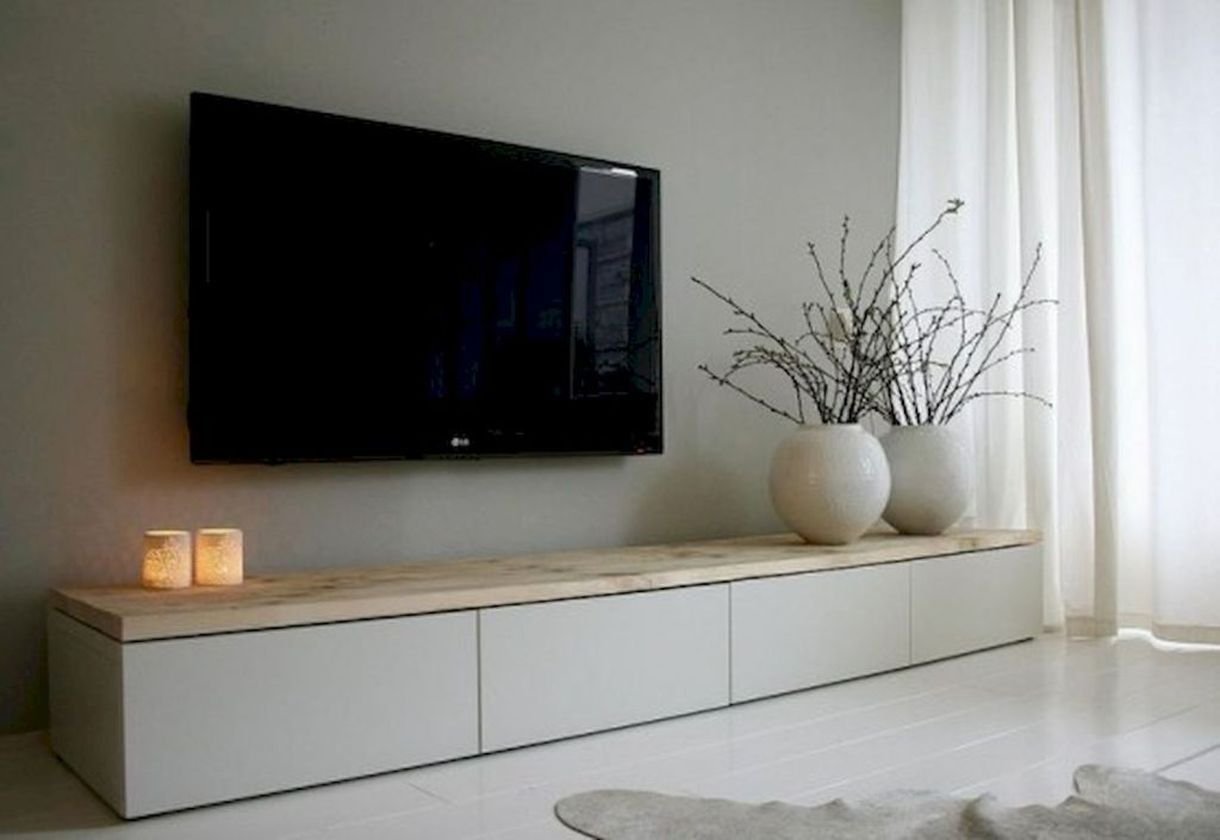 стильная тумба под телевизор в гостиную в современном стиле