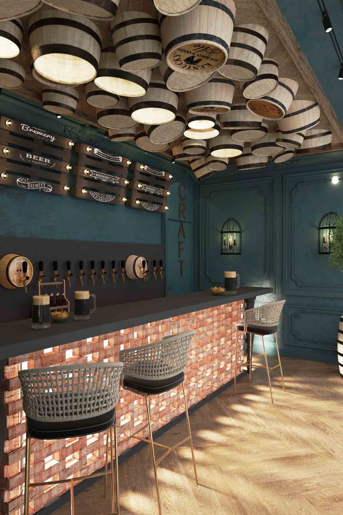 Смотри потрясающие дизайн-проекты современных баров