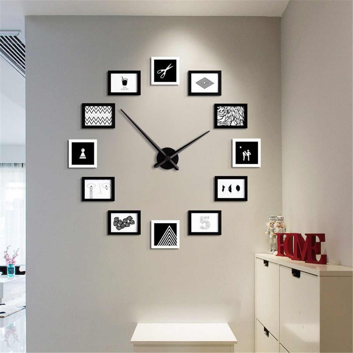 Часы с картиной на стену - 67 фото