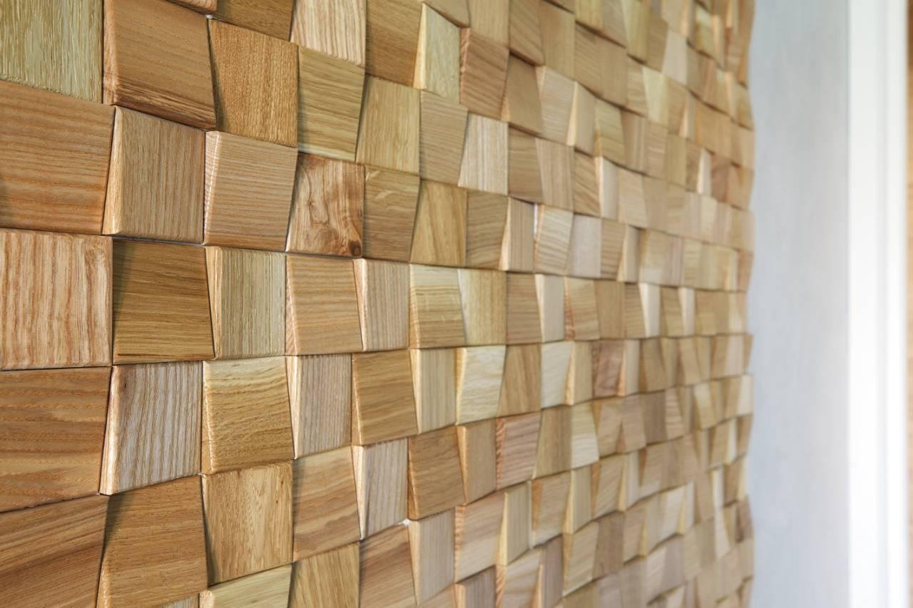 Отделка деревом материал. Шпонированные панели Topperfo Micro Ulme Stone Edition Acoustic Wood Panel. Декоративные панели дерево. Отделка стен деревянными брусками. Панно из деревянных брусков.