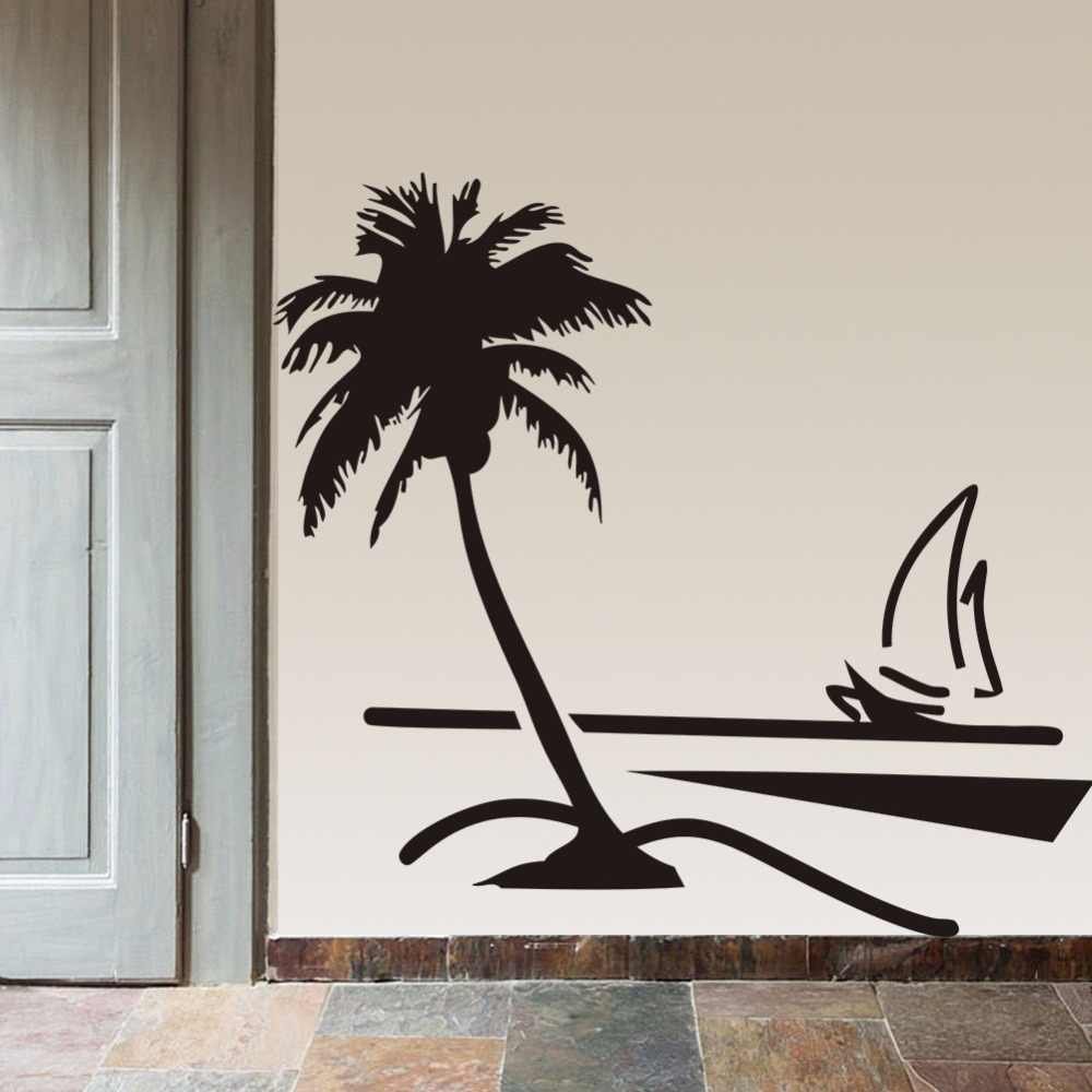 Рисунок пальмы на стене