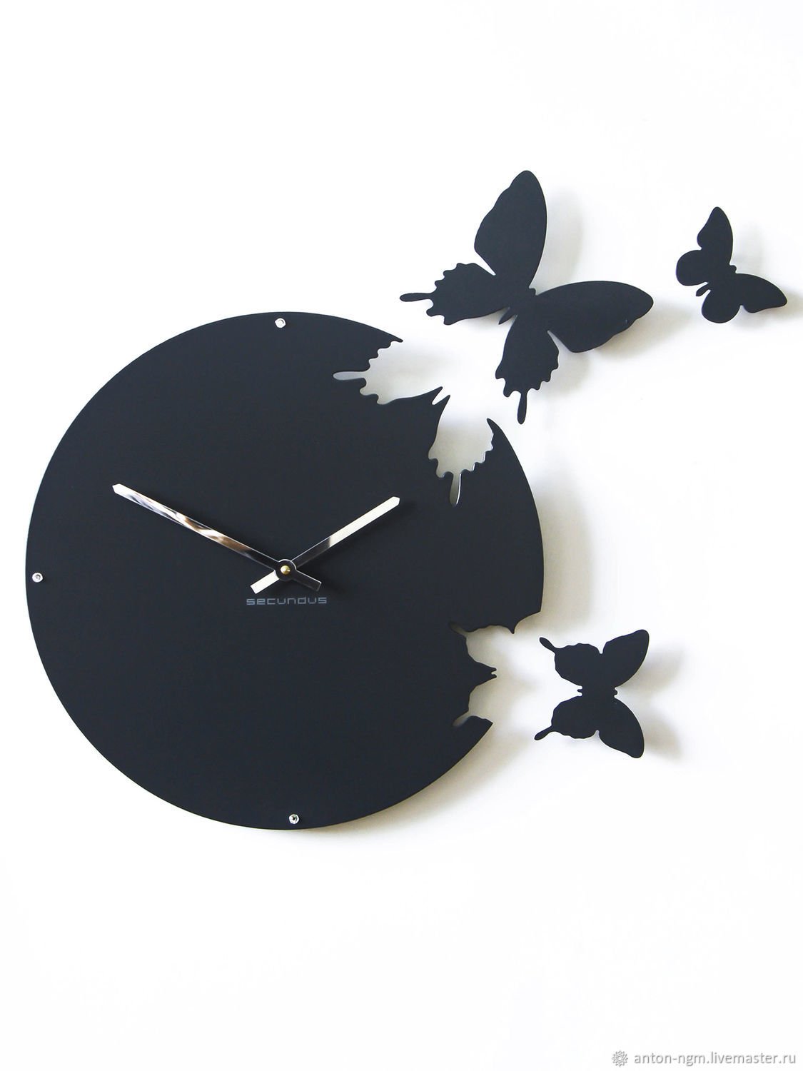 Бабочки вокруг часов (Diy) | Часы, Декор, Ручки