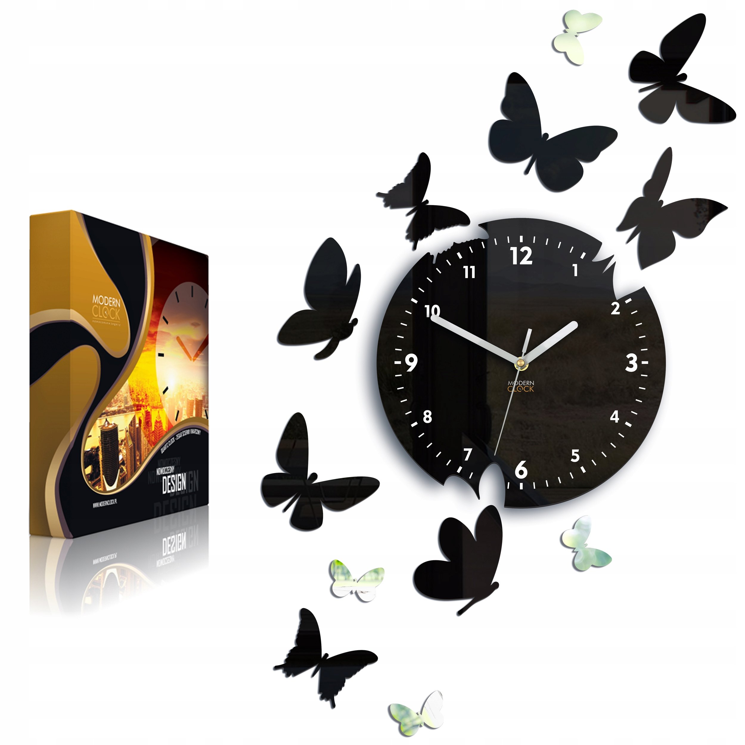 Мастер-класс: настенные часы с бабочками
