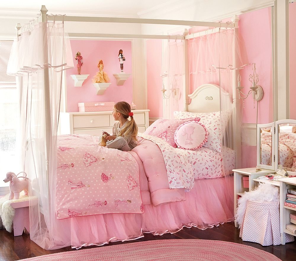 красивая кровать для девочки 11 лет