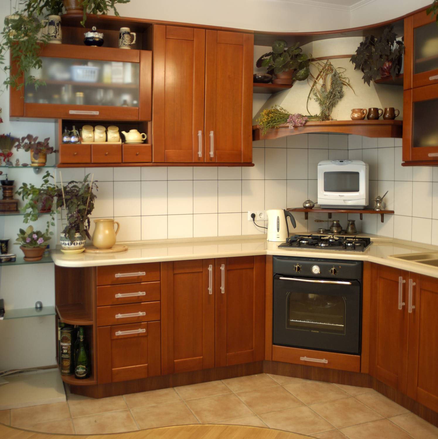 кухонный гарнитур с плитой фото