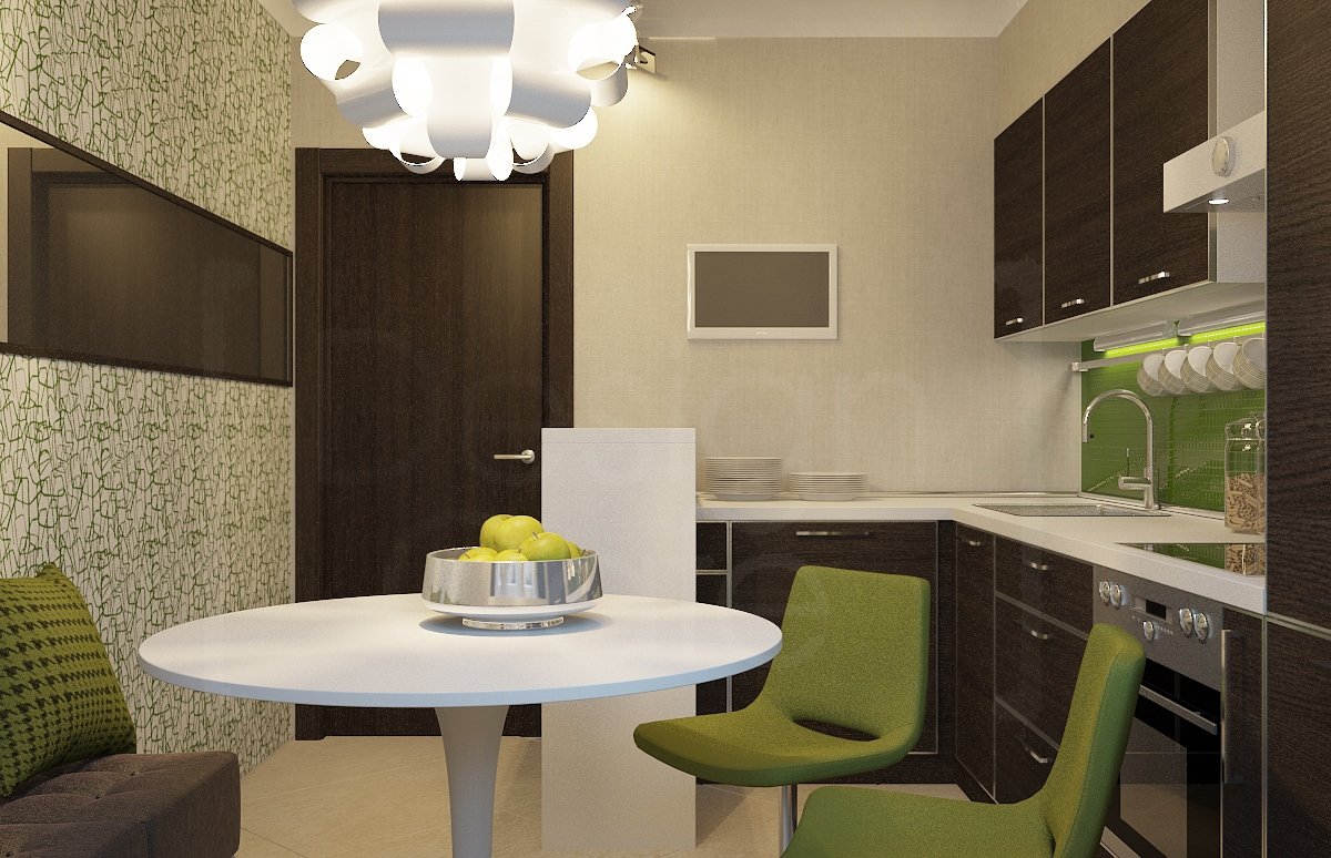 Интерьер кухни в коричнево-бежевых тонах | Kitchen design, Black white kitchen, Kitchen