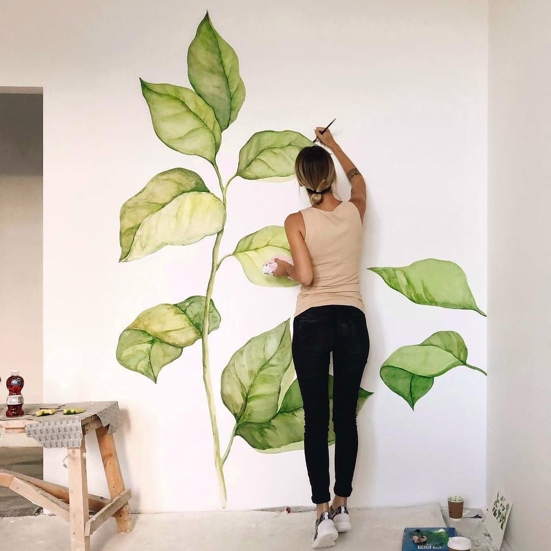 Какие краски лучше использовать для росписи стен | Блог художника Арона Оноре